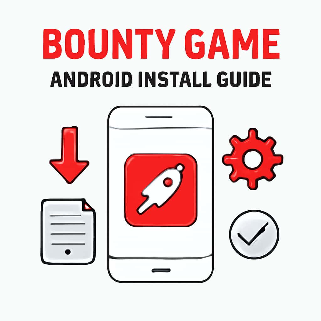 Diagram explaining Bounty Game Android Install process.