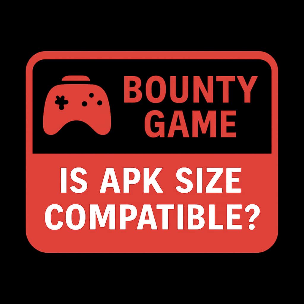 Icon representing Bounty Game APK size compatibility.