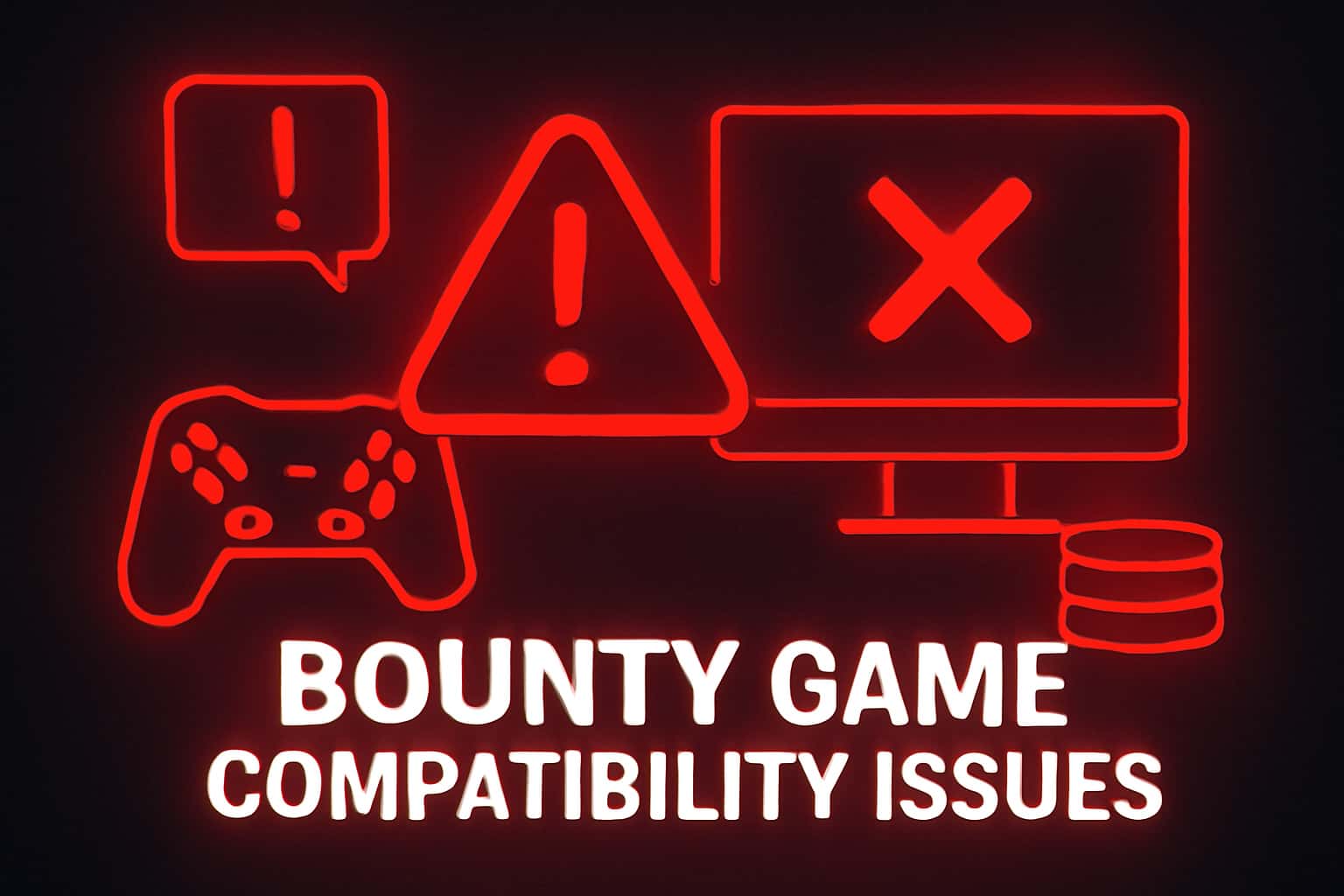 Informational scene illustrating Bounty Game compatibility concerns.