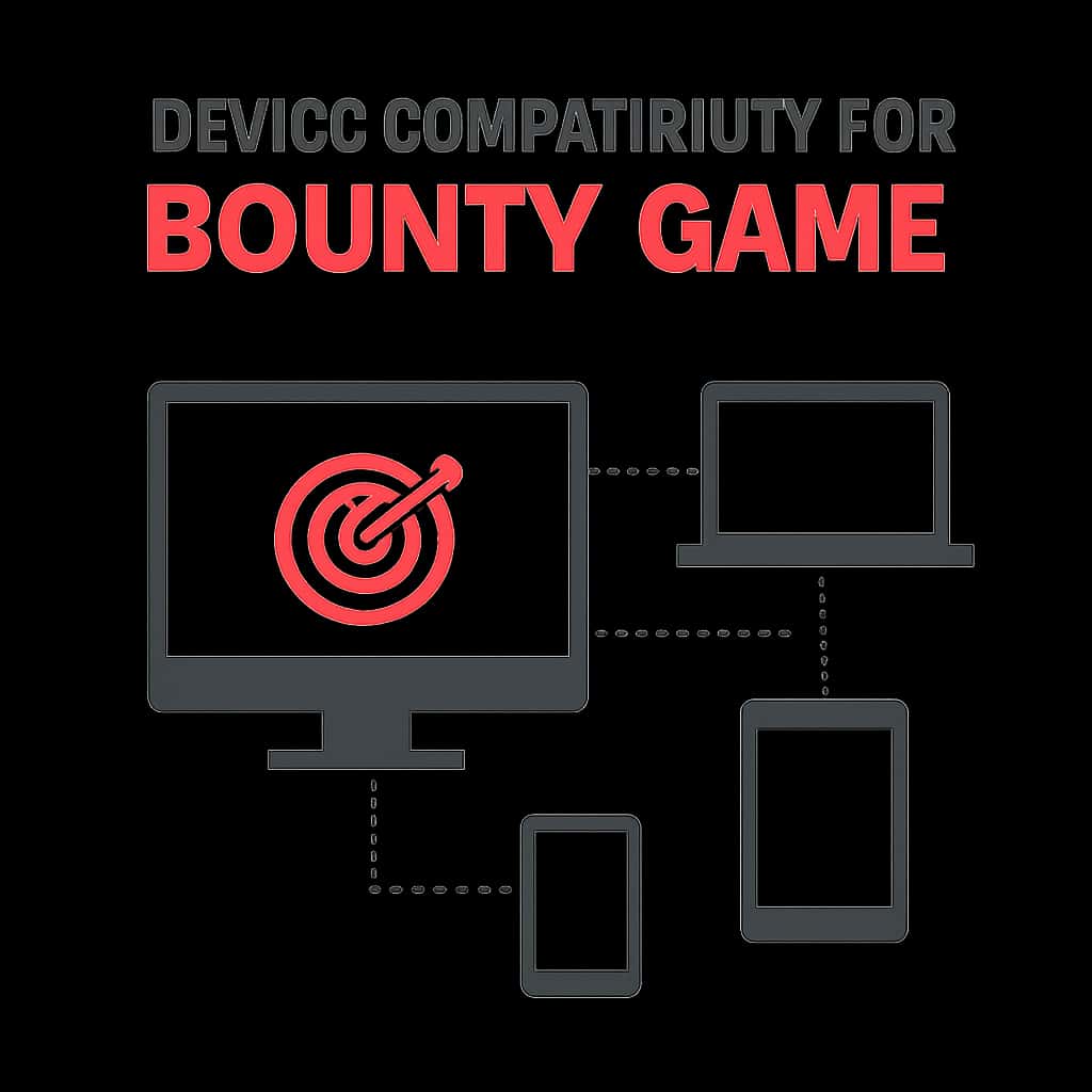 Diagram detailing device compatibility aspects for Bounty Game.