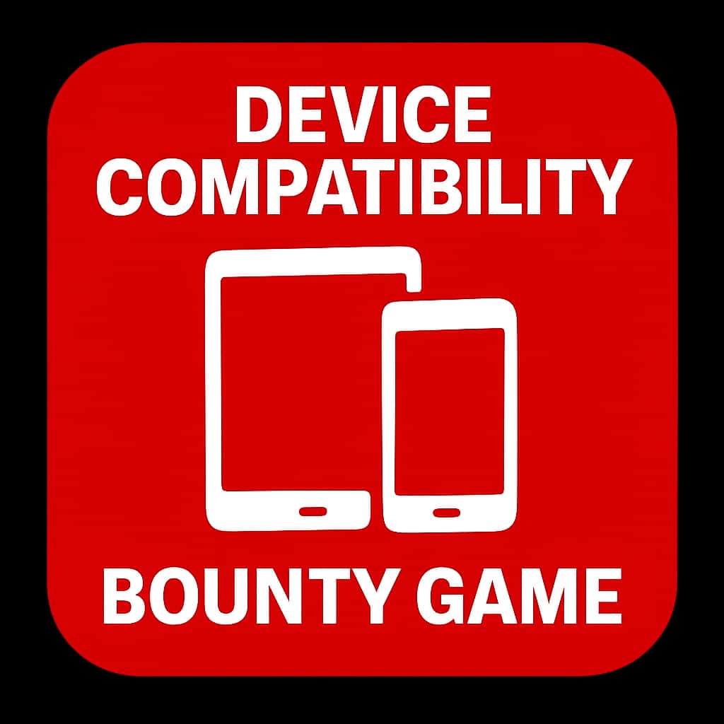 Icon representing device compatibility for Bounty Game.