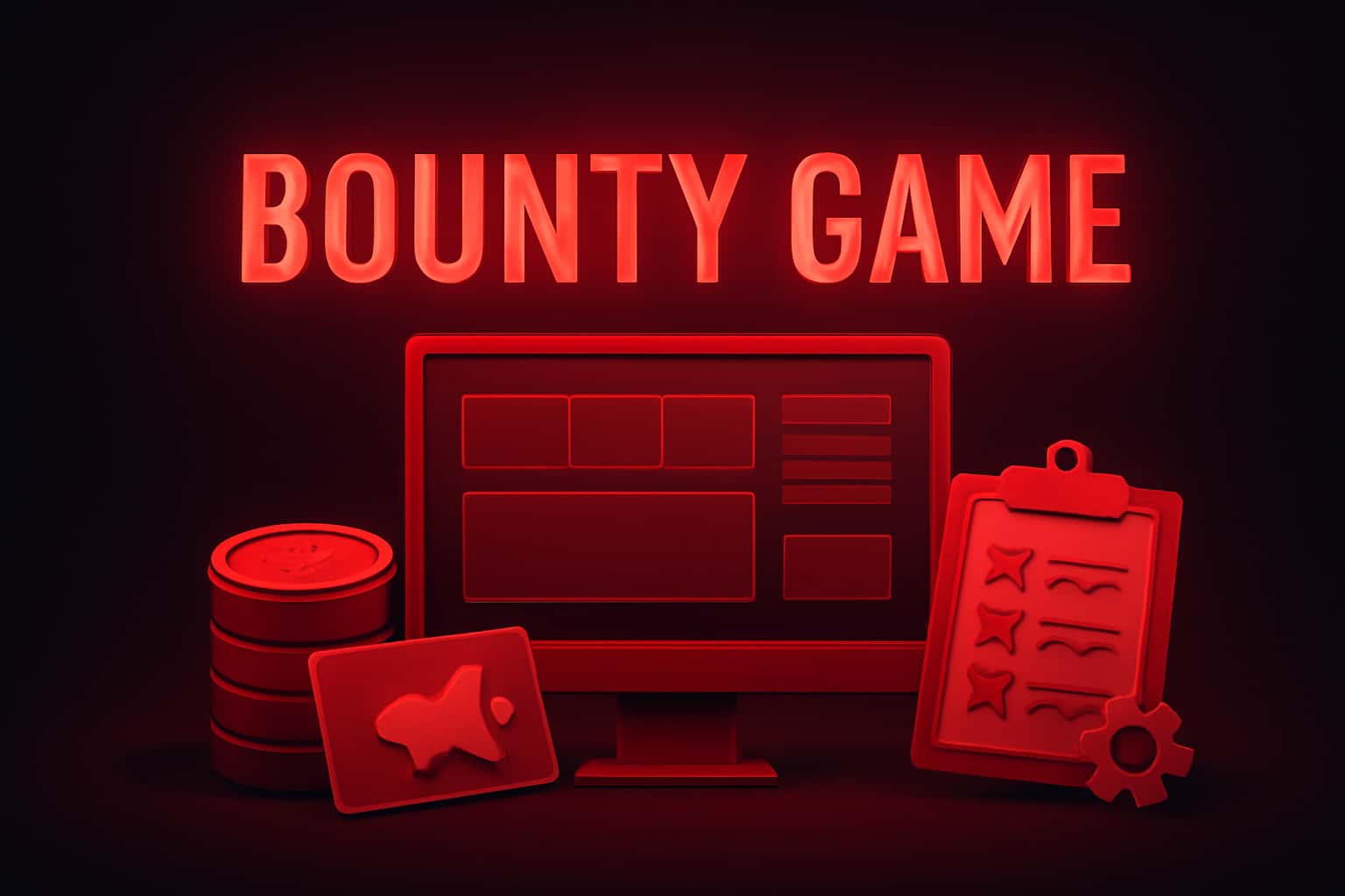 Informational scene about Bounty Game Updates with the title clearly displayed.