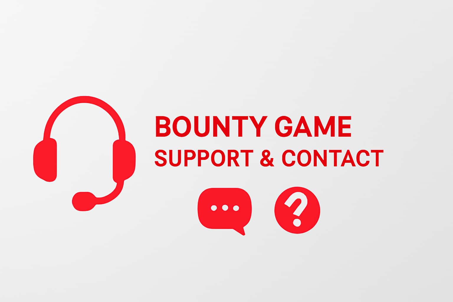 Bounty Game Support & Contact Interface