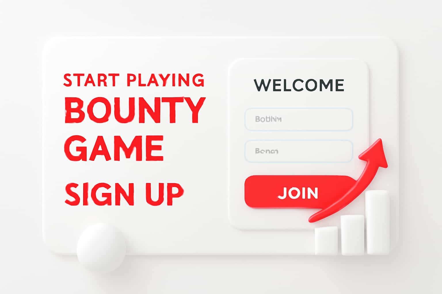 Start Playing Bounty Game - Sign Up Interface
