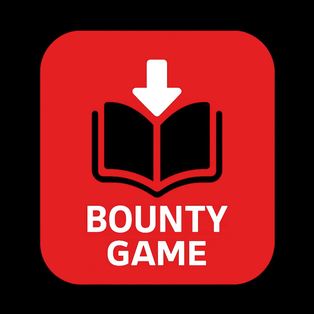 A simple badge representing the Bounty Game Download.