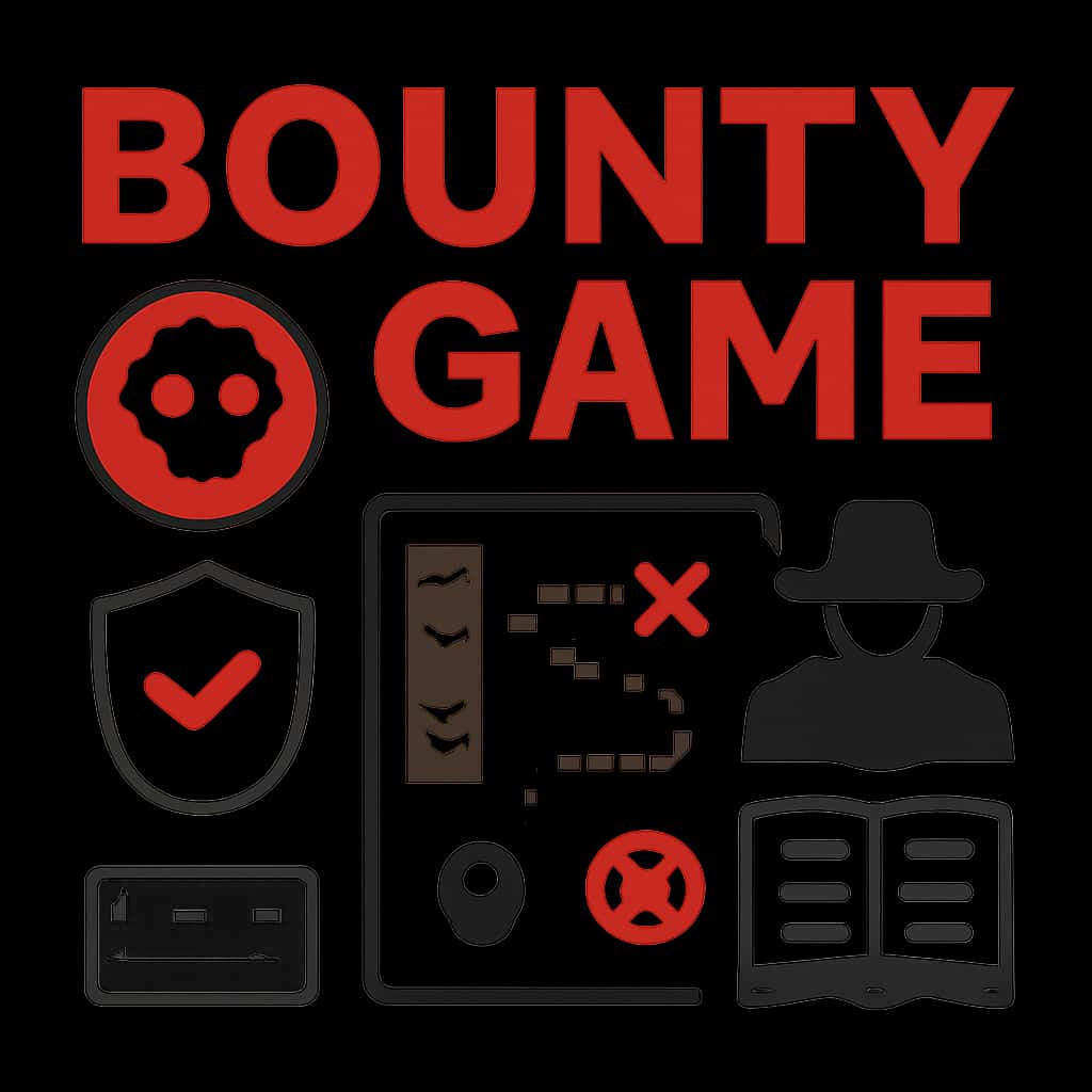 Diagram explaining installation steps for Bounty Game.