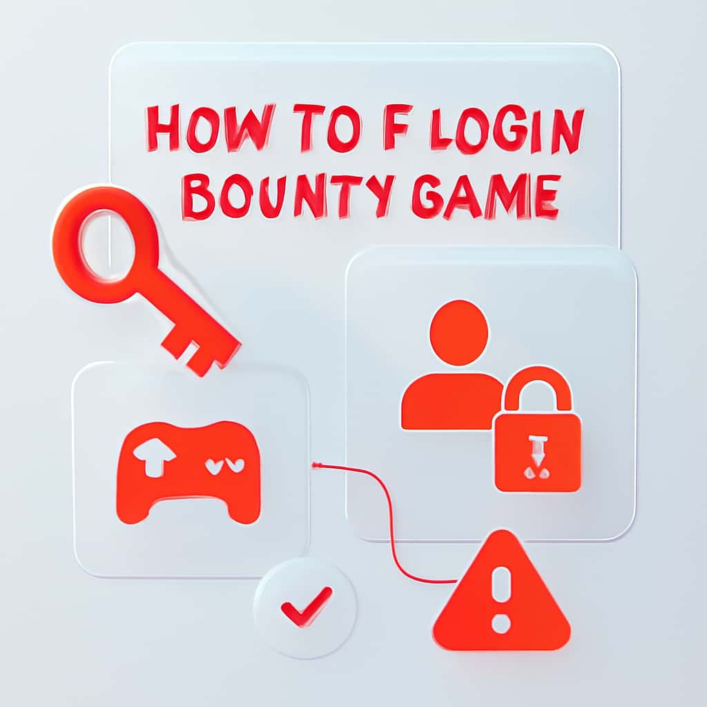 Diagram illustrating troubleshooting steps for Bounty Game login.