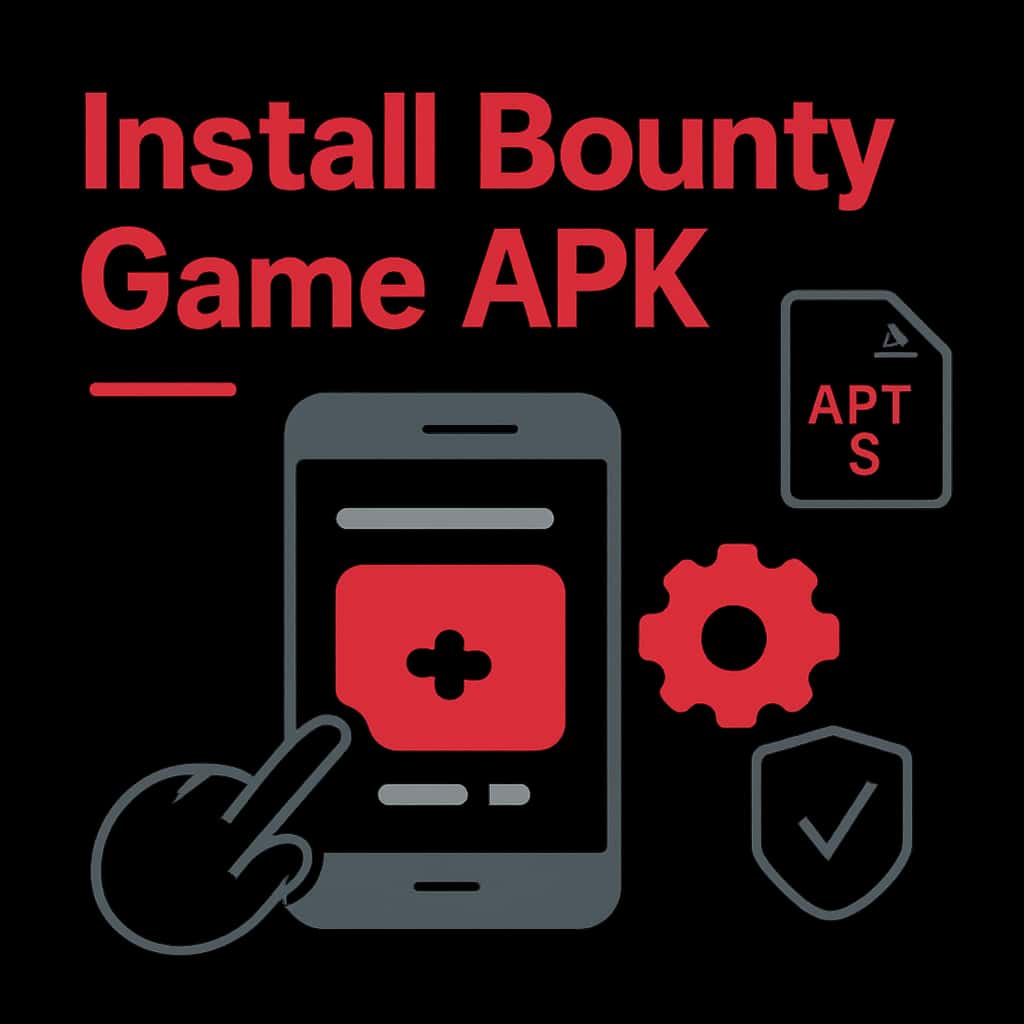 An educational diagram related to Bounty Game APK installation.