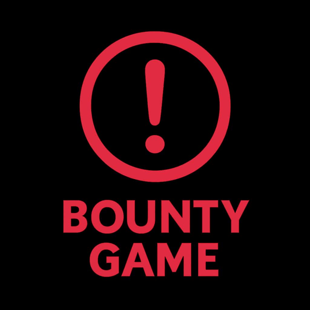 A badge icon for Bounty Game Status Notices with a professional design.